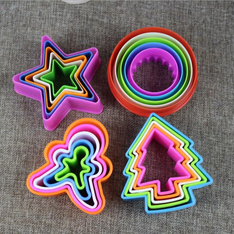 5pcs/set Cookies Cake Decorating Diy Baking Tools Heart Cookies Cutter Molds Fashion Useful Kitchen Tools