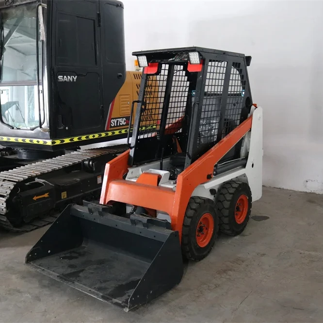 Free Shipping 800KG Electric Mini Skid Steer  Loaders  Epa Engine Loaders with Recruit Agent
