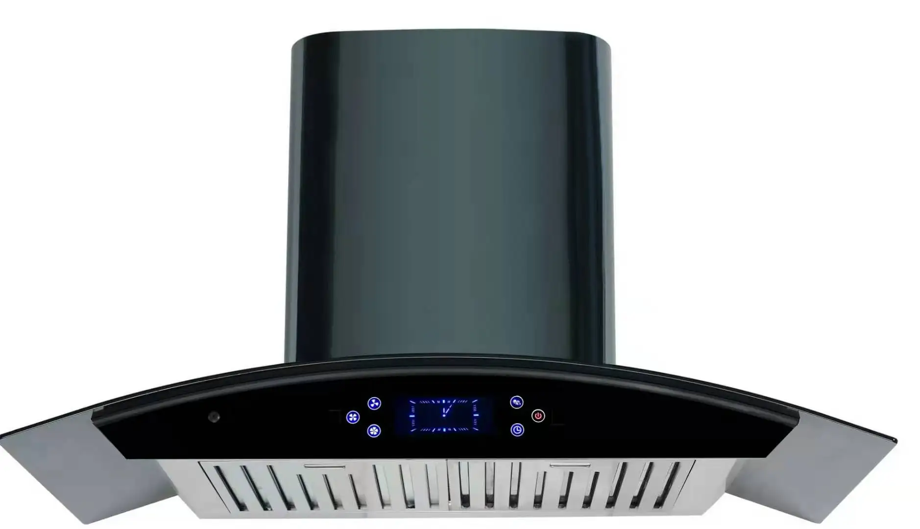 Economic option for butterfly range hood 90cm chimney hood with touch control and flat filter support OEM factory price