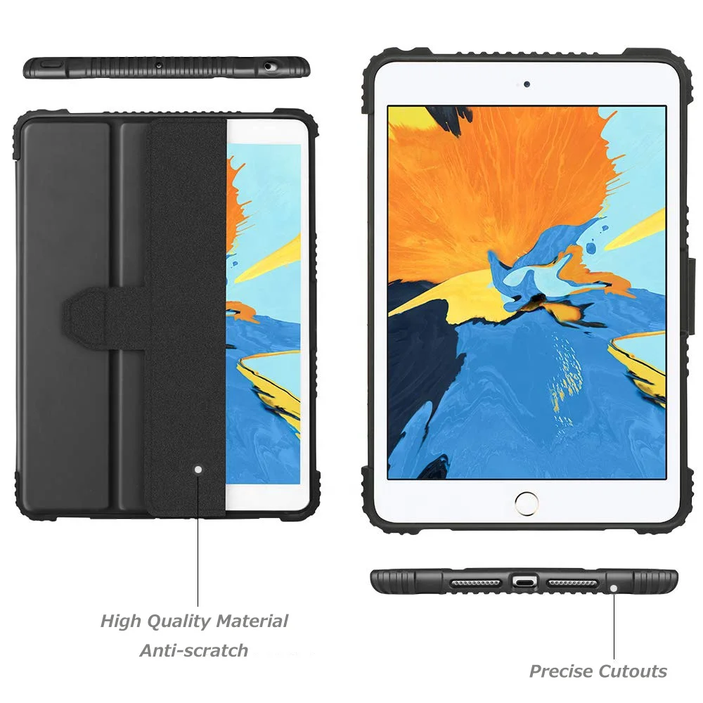 Wholesales Price TPU PC Material 7.9' Shockproof Case ipad mini 5 with Foldable Kickstand A2124 A2125 A2126