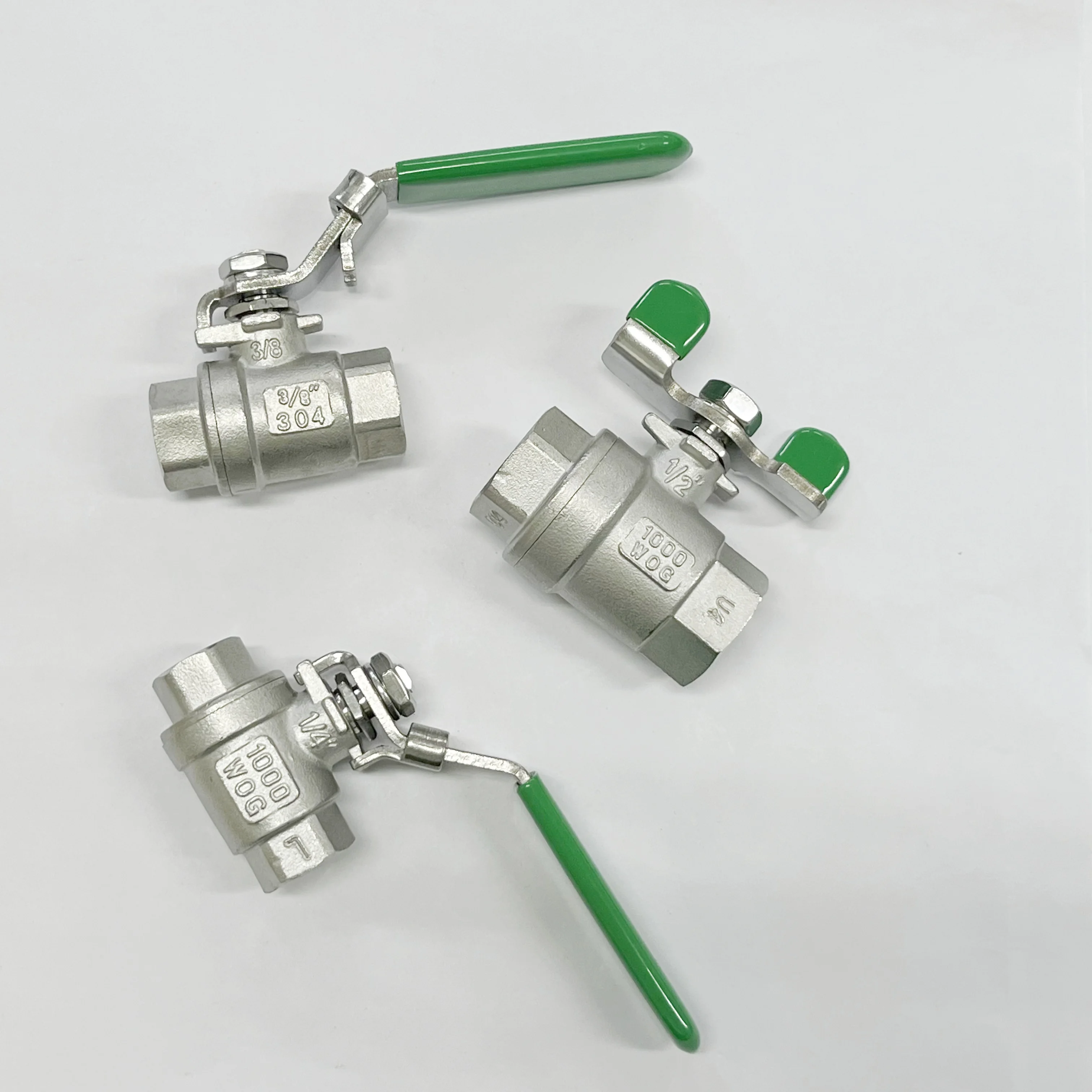 WAKAMASTU 1/4 3/8 NPT BSPT 304 шаровой клапан с резьбой из нержавеющей стали 2 шт. полный порт сверхмощное 1000 устройство блокировки WOG