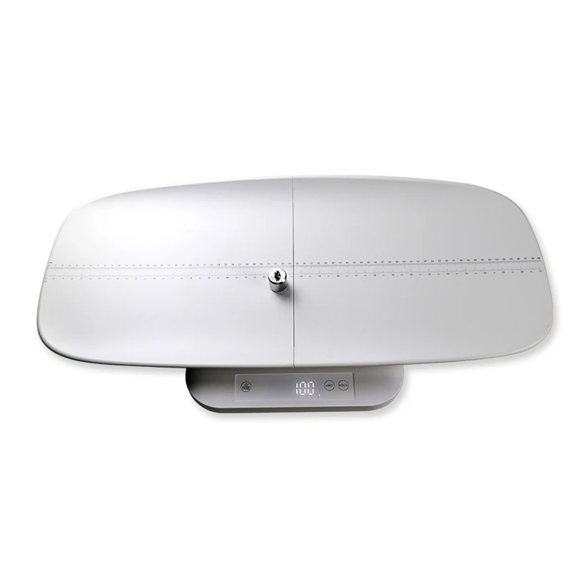 Electronic Infant Scale Detachable Platform 50kg ABS Plastic Height Measurement Digital Baby Scale