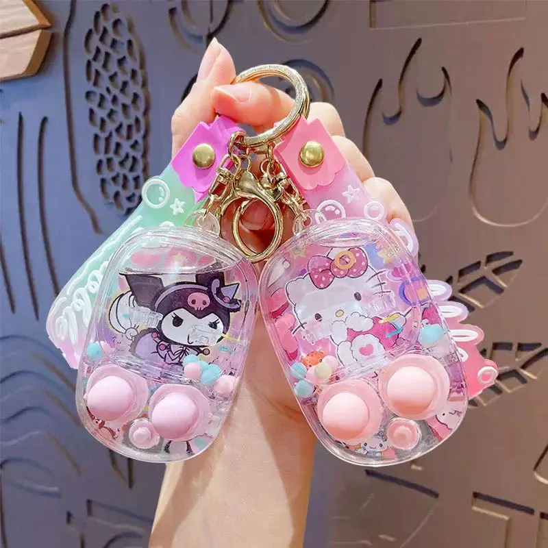New Sanrio Kawaii Anime Cartoon Series Backpack Small Pendant Gift HelloKitty Kuromi Cinnamoroll Creative Cute Toy Key Chain