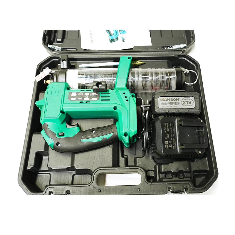 Portable hand held grease oil gun lubrication high pressure li-ion battery cordless electric grease gun