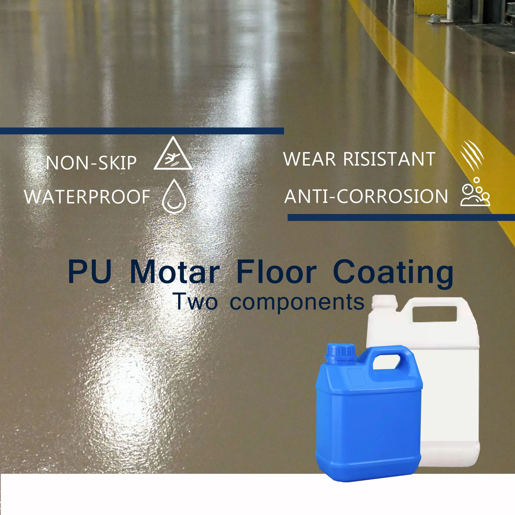 Polyurethane Resin liquid Fast dry and colorful 20KG Set packing polyurethane flooring resin