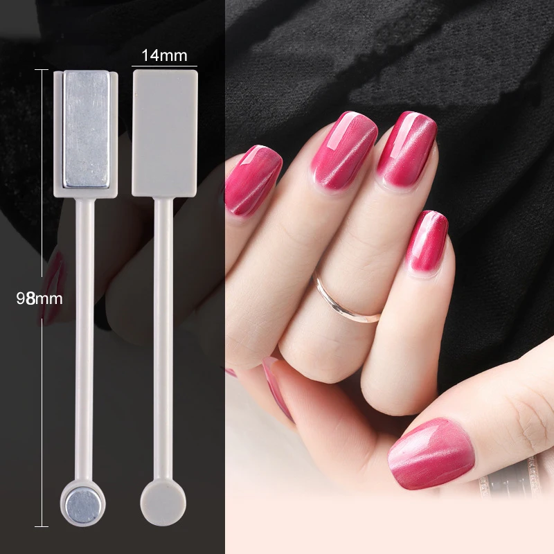 High Quality Magic Multifunctional Polish Magnetic Double head side Nail Shaping Art Tool 3d Cat Eye Gel Magnet Stick