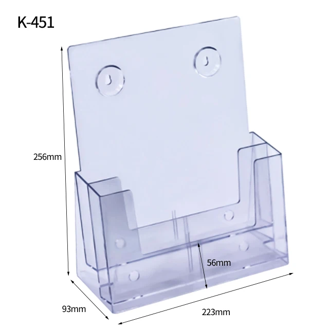 Wall mounted brochure holder acrylic Combined brochure stand Multifunctional Office Supplies magazine display stand