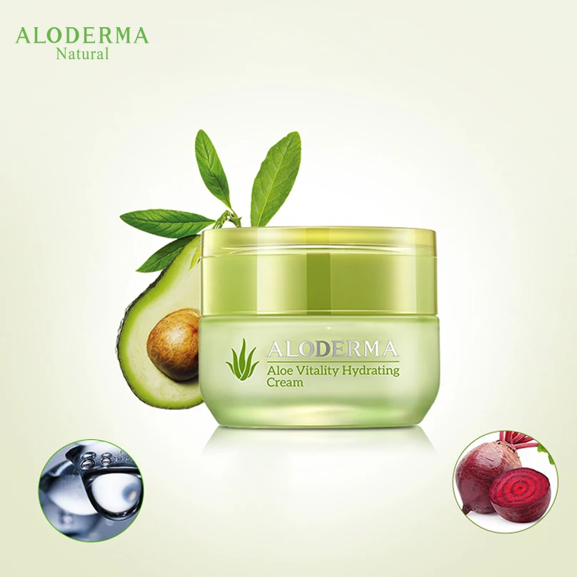 USA Cream Adults Face Combination Female Face Moisturizer Aloe Vitality Hydrating Face Cosmetics Products Night Milk White 1 Pcs