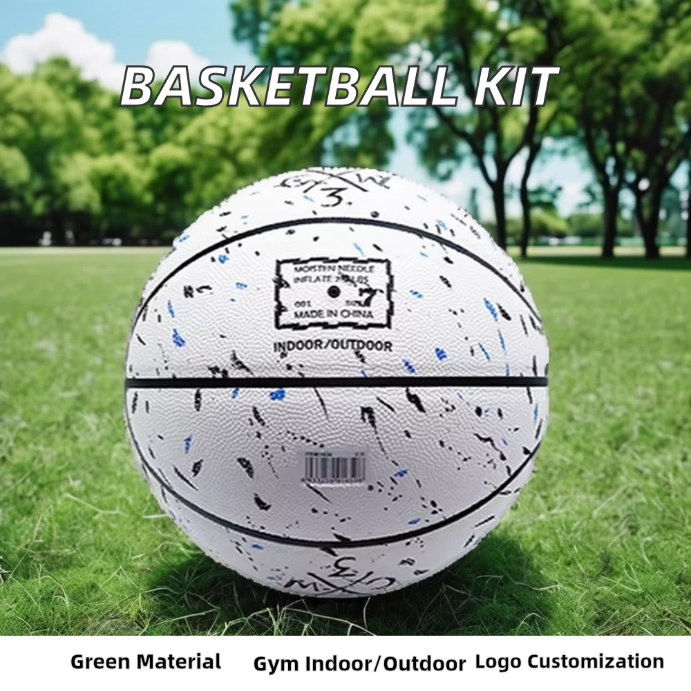 Custom Logo Basketball Training Ball for Kids Made of Leather and PVC Material with Printed Color Rubber for Sports Training