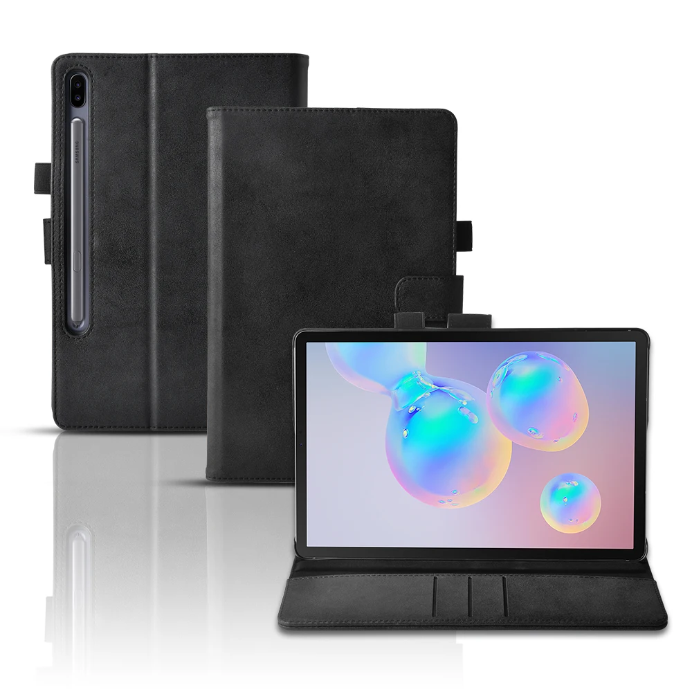 Tablet factory customized samsung S7/S8 hand holder design smart tablet book case for Samsung galaxy tab S6 lite S7 S8 plus