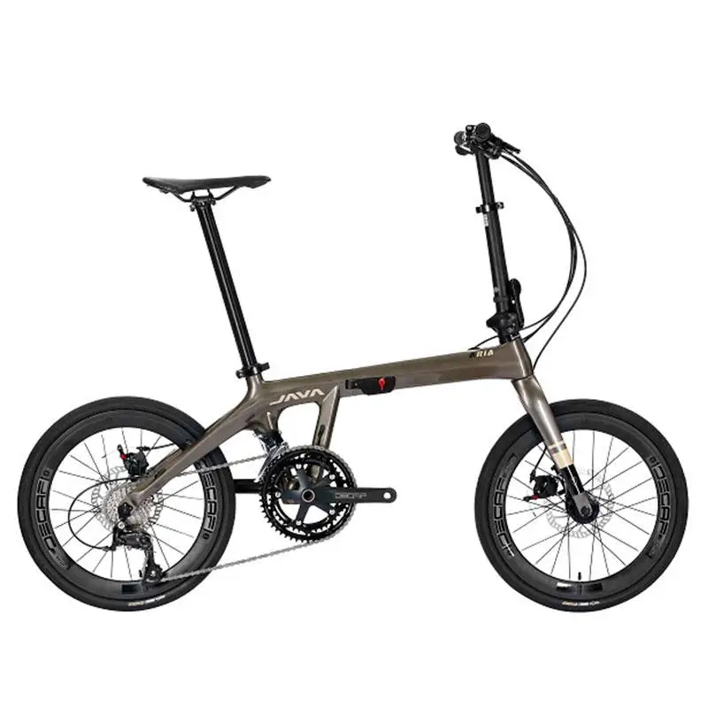 Шикарный велосипед Java ARIA CB 18S Shimano складной задний унисекс для всех возрастов с карбоновой рамой 20 дюймов женщин и мужчин