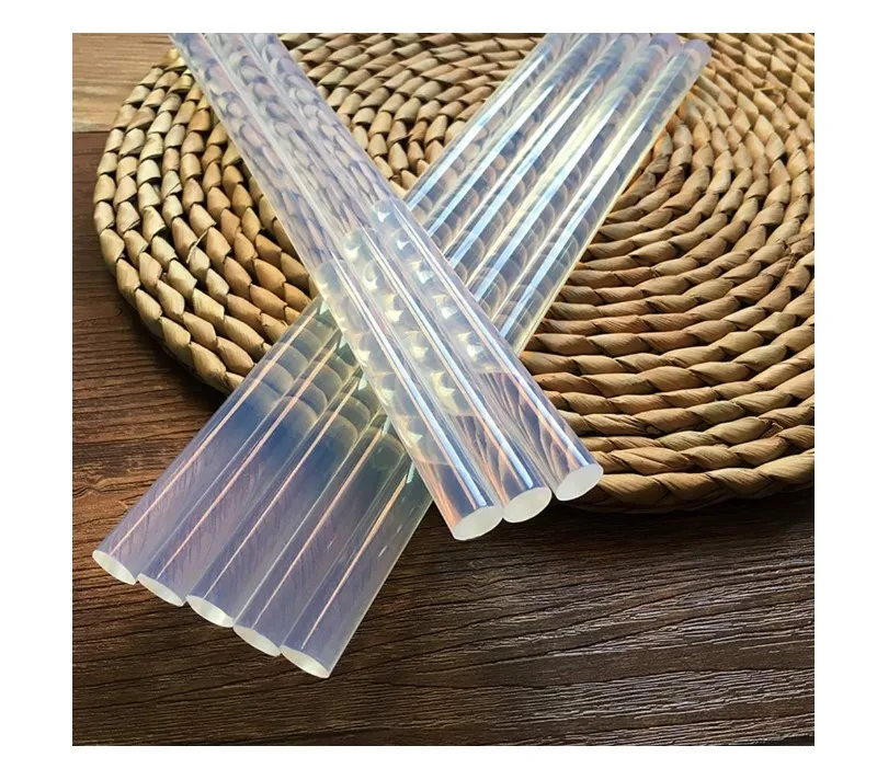 
Factory Directly Supply 11.2mm 7mm Diameter Transparent Silicone Hot Melt Glue Stick 