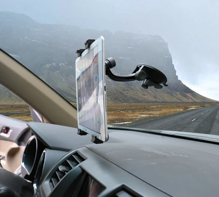 
Car Tablet Holder Tablet Dash Mount for iPad Stand Holder Car Windshield Dashboard Universal Tablet Car Mount with Suction Cup 