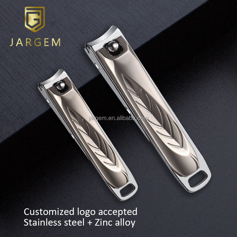 Stainless Steel Curved Blade Nail Cutter Set Keyhole Design Nail Clippers