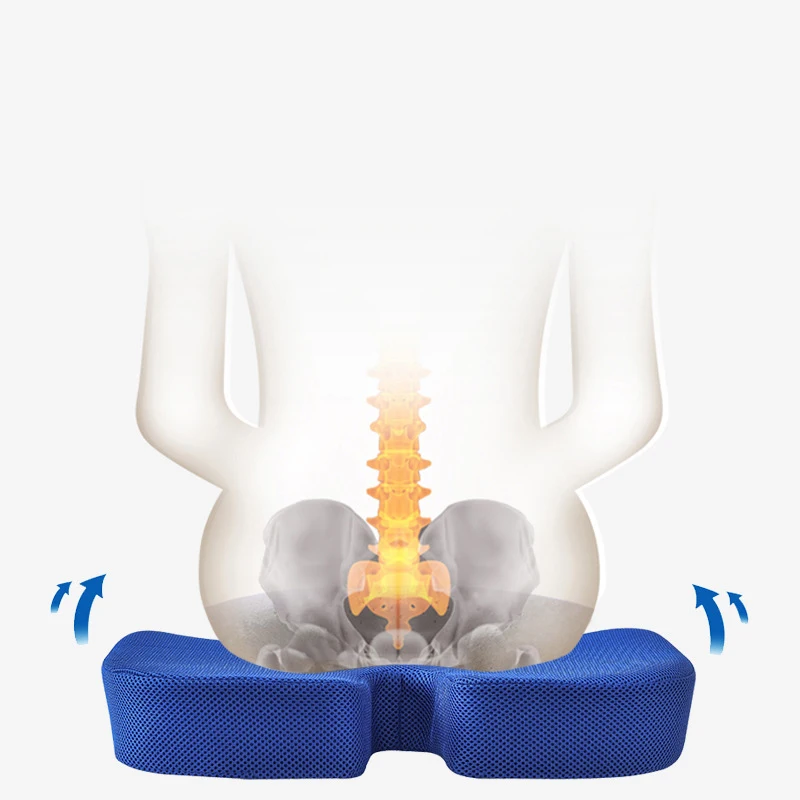 U Shape Seat Cushion With Cool Gel-3D Mesh Fabric Cover-Cooling Breathable Honeycomb inflatable donut driver Seat Cushion