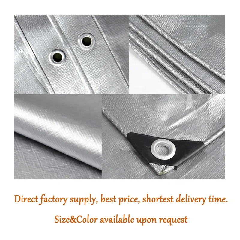 Outdoor Heavy Duty Tarpaulin Tarp Waterproof Cover Ground Sheet Durable PE Tarpaulin with Uv-resistant