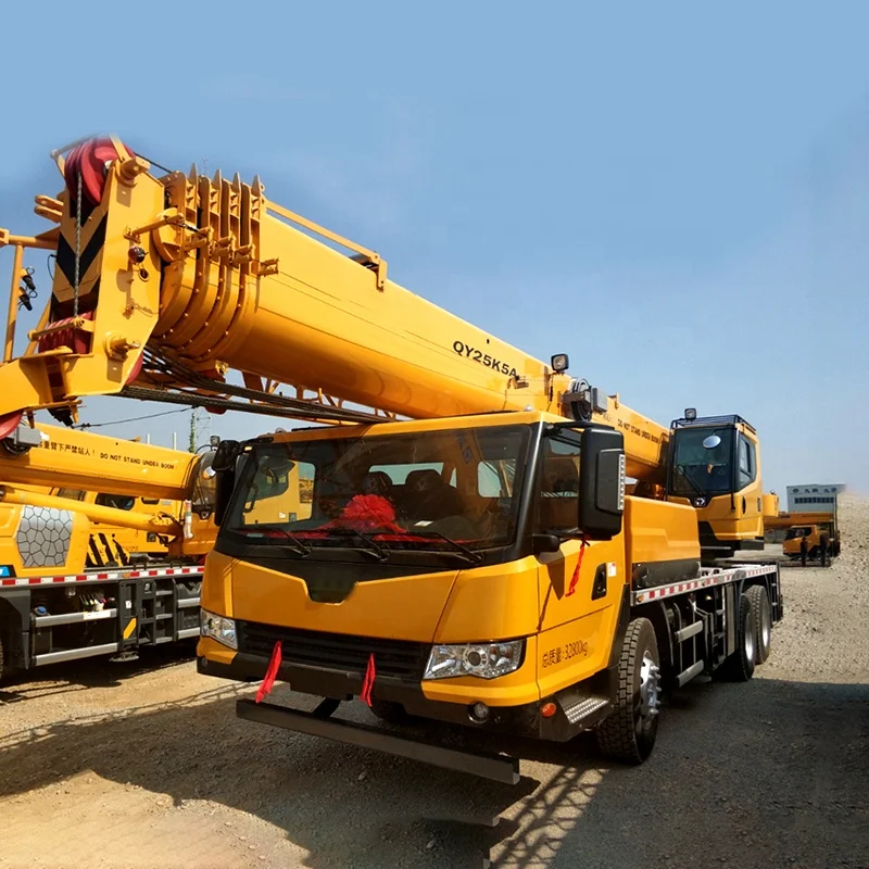 China Best Price tractor truck with crane 25 Ton QY25K5D hydraulic arm crane for trucks for Hot Sale
