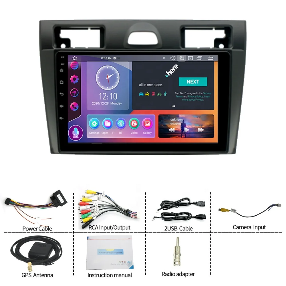 Автомобильный DVD-плеер для Ford Fiesta Mk VI 5 Mk5 2002 - 2008 Автоэлектроника GPS FM 4G Carplay автомобильное радио стерео плеер