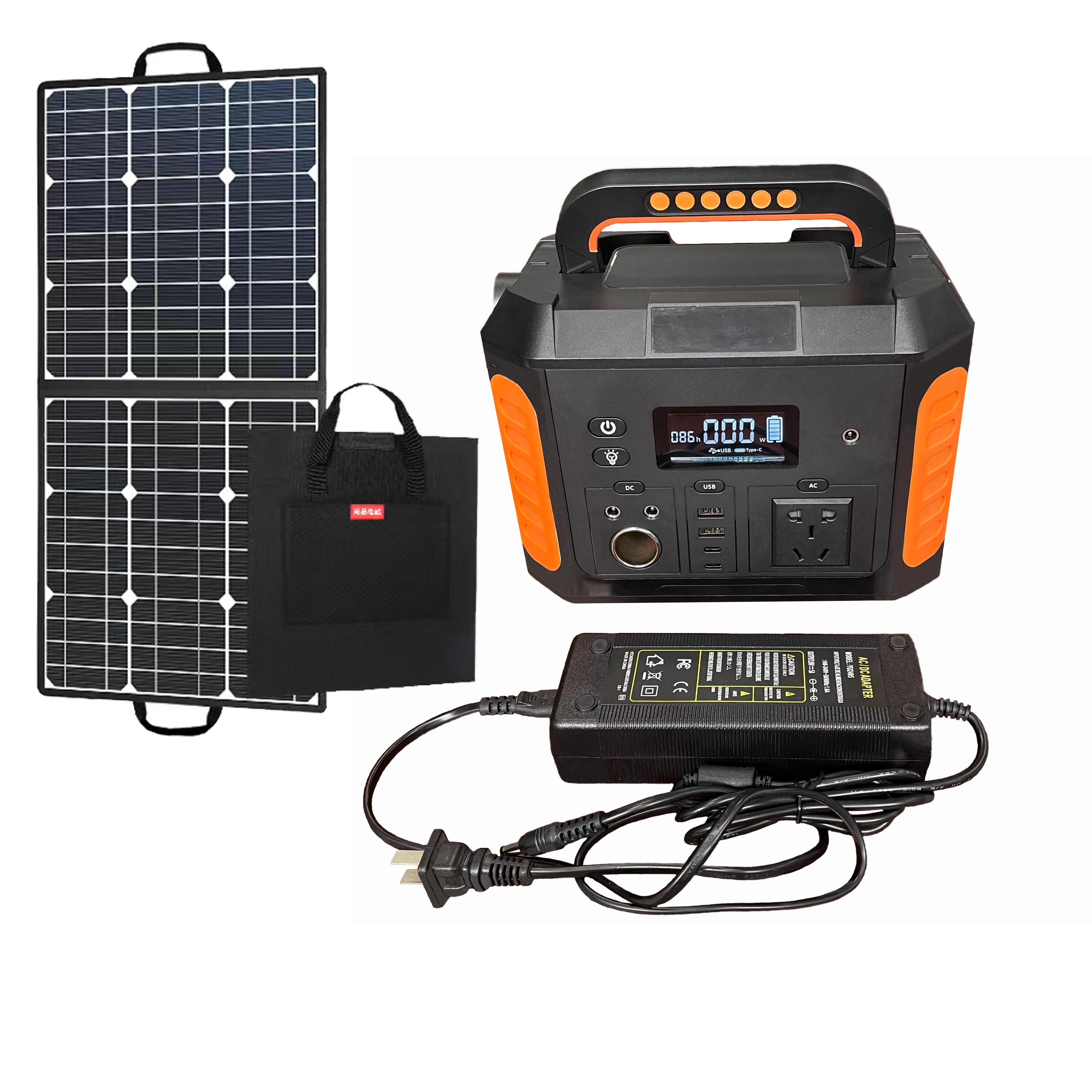 Solar Power Charging Solar Electric Car Charger Station With Solar Panel,300w Mini Solar Portable Power Station And Solar Panel