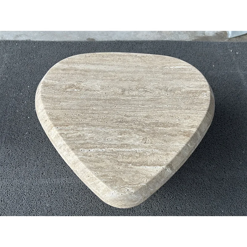 Marble Beige Coffee Table Living Room Furniture Marble Top Coffee Travertine Coffee Table Bench Handcrafted in Travertine