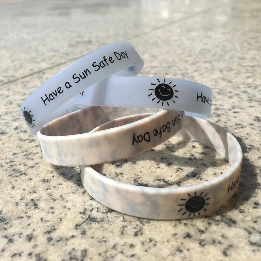 Пользовательский Фоточувствительный УФ-браслет для спортзала с логотипом дешевые пользовательские браслеты изменением цвета силиконовый браслет s