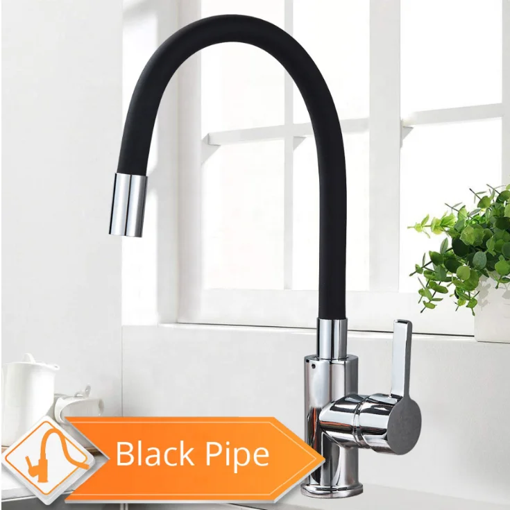 Grifo de cocina monomando flexible factory direct colorful  kitchen faucet with colorful pipes
