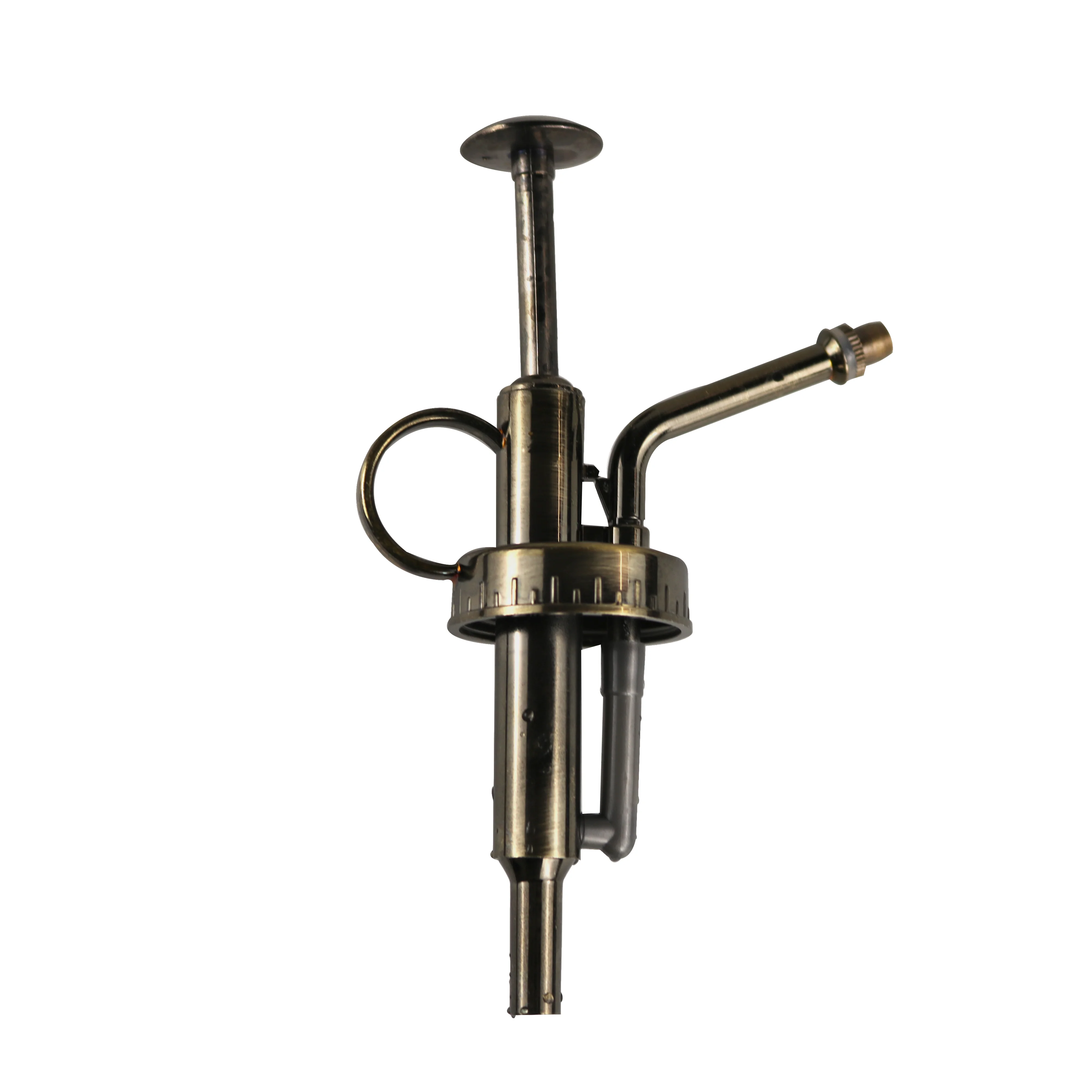 220ml Decorative Retro Vintage Patterned Ribbed Glass Watering Plant Mister Spray Bottle with Metallic Plastic Top Pump