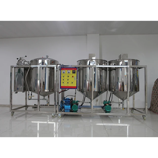 mini peanut cotton seed oil refinery plant /refined machine of corn oil price