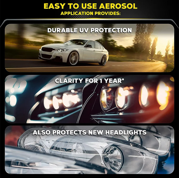 Automotive Headlight Cleaner and Restorer headlight restoration polish Remove Yellowing Protecting Clear Headlight Plastic