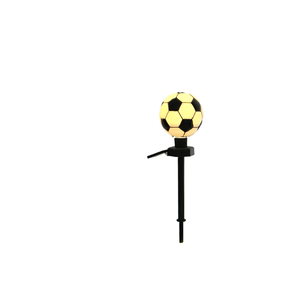 New Arrivals LED Ground Plug Solar Football Light Waterproof Soccer Lawn Lights with Stake Sports Elements Underground Lamps
