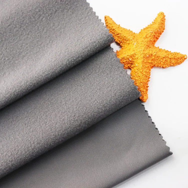 High stretch 310gsm single brushed nylon spandex fabric for winter leggings