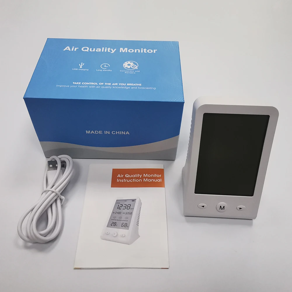 Smart wifi monitor de CO2 DM67 sensor de CO2 detector de dioxido de carbono medidor de co2 fabrica original de china