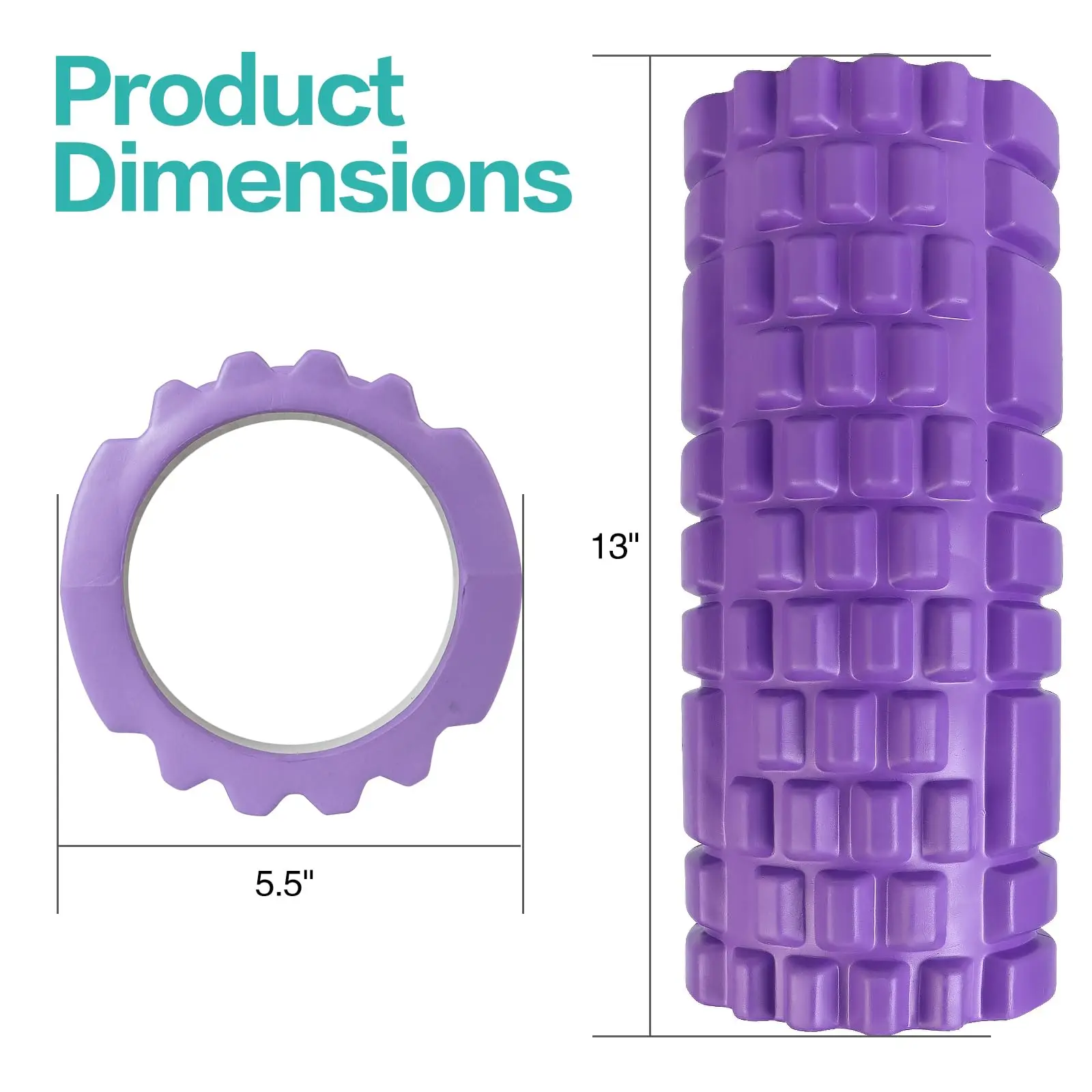 Hot selling yoga hollow column foam shaft yoga axis of two kinds of specifications