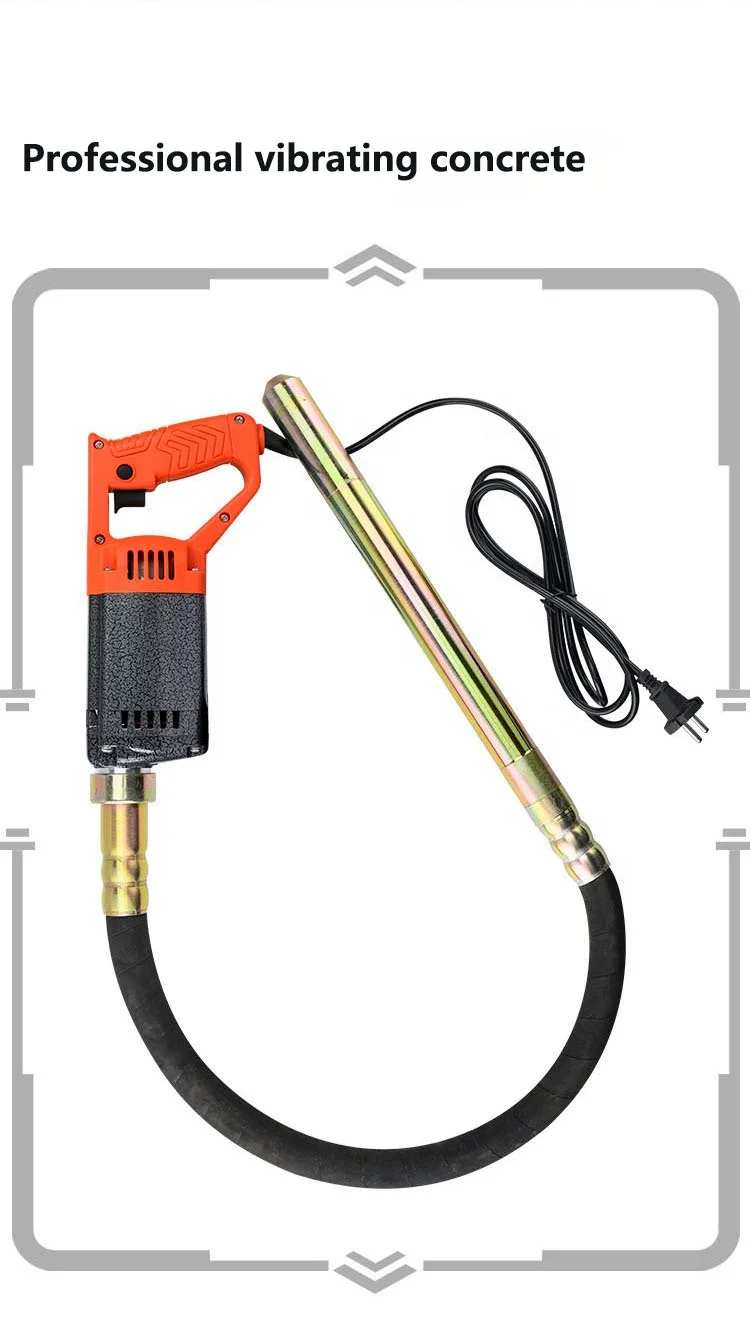 Electric Concrete Vibrating Poker Portable Pavement Concrete Vibrator Universal