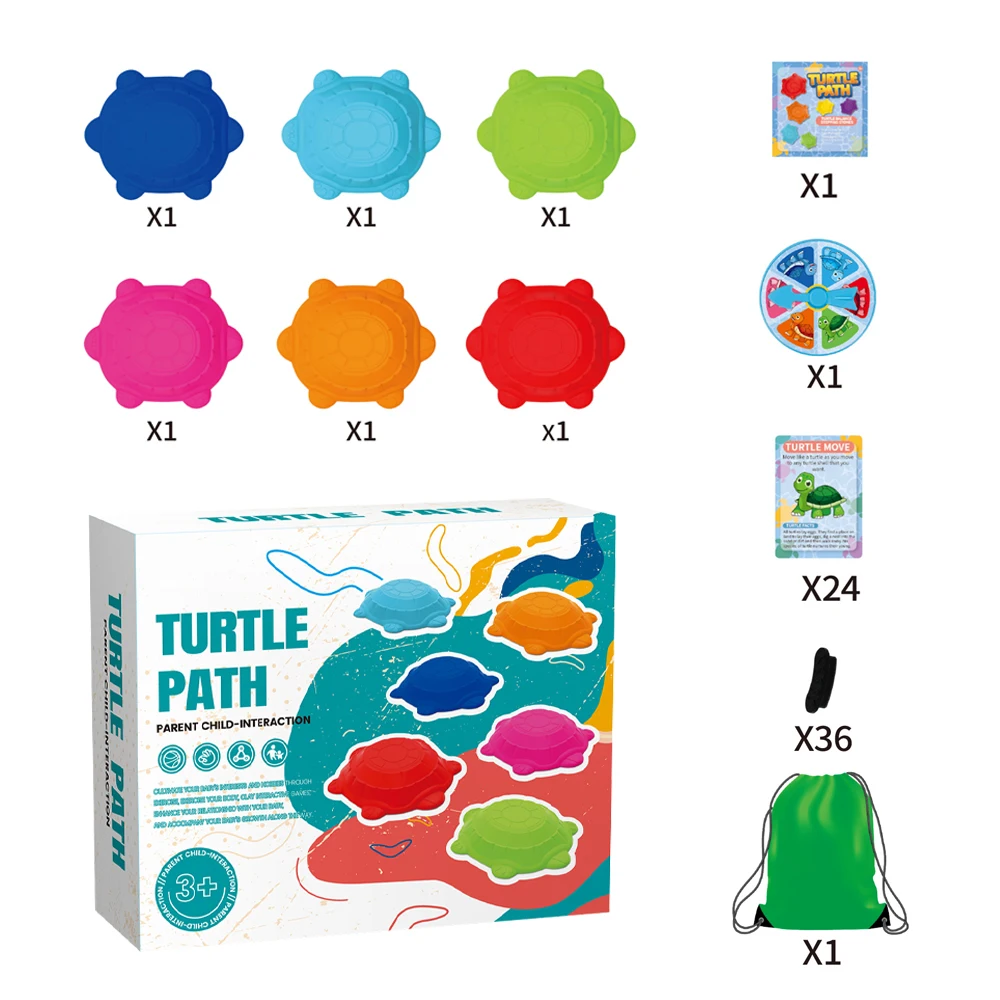 JinYing 3+ Ages Starfish Turtle Path Colorful Balance Stepping Fidget Toys Sensory Stones for Kids