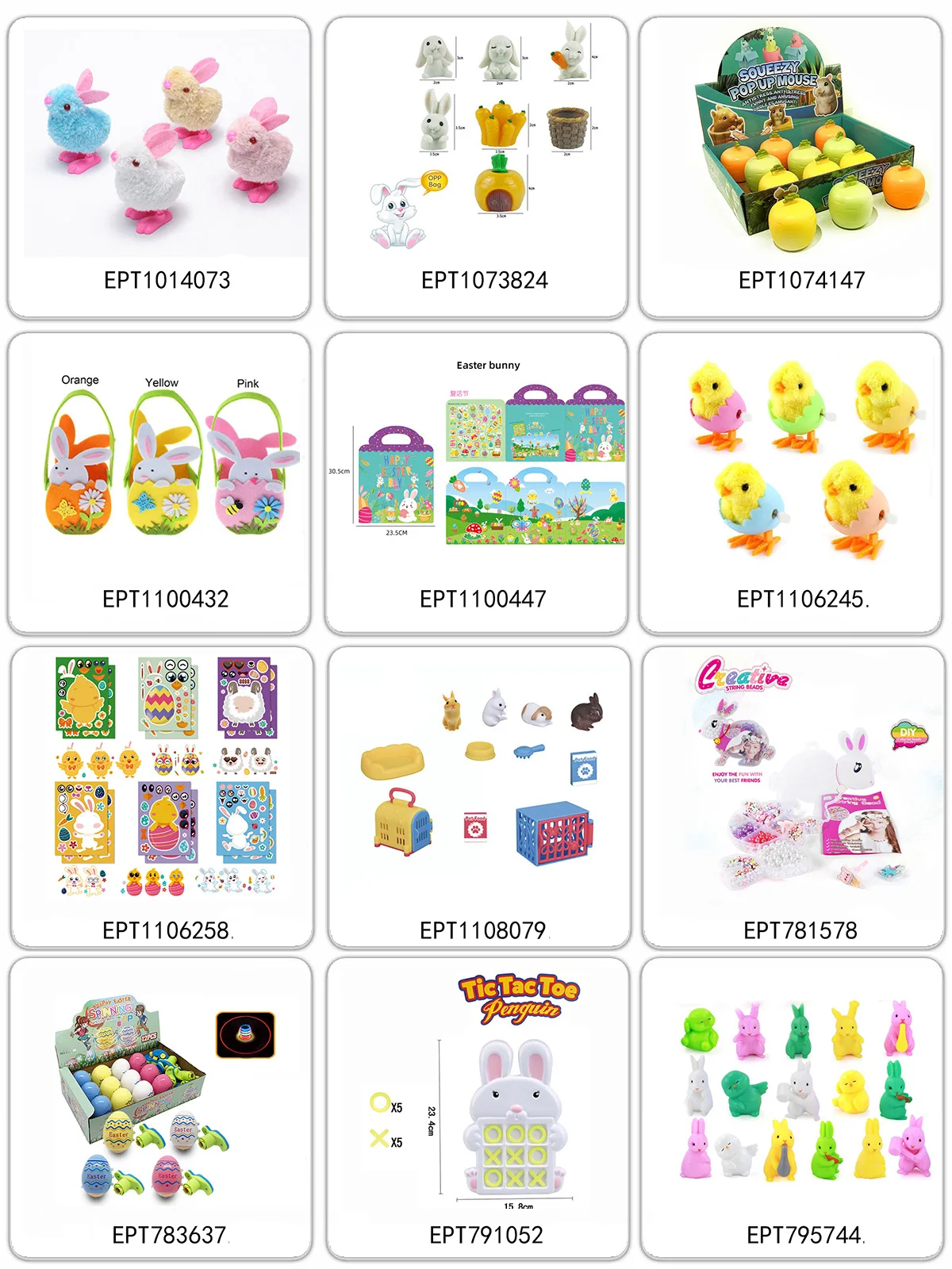 EPT $1 Dollar promotion Toys 3D Stereoscopic Puzzle Rabbit Toy Easter Jigsaw