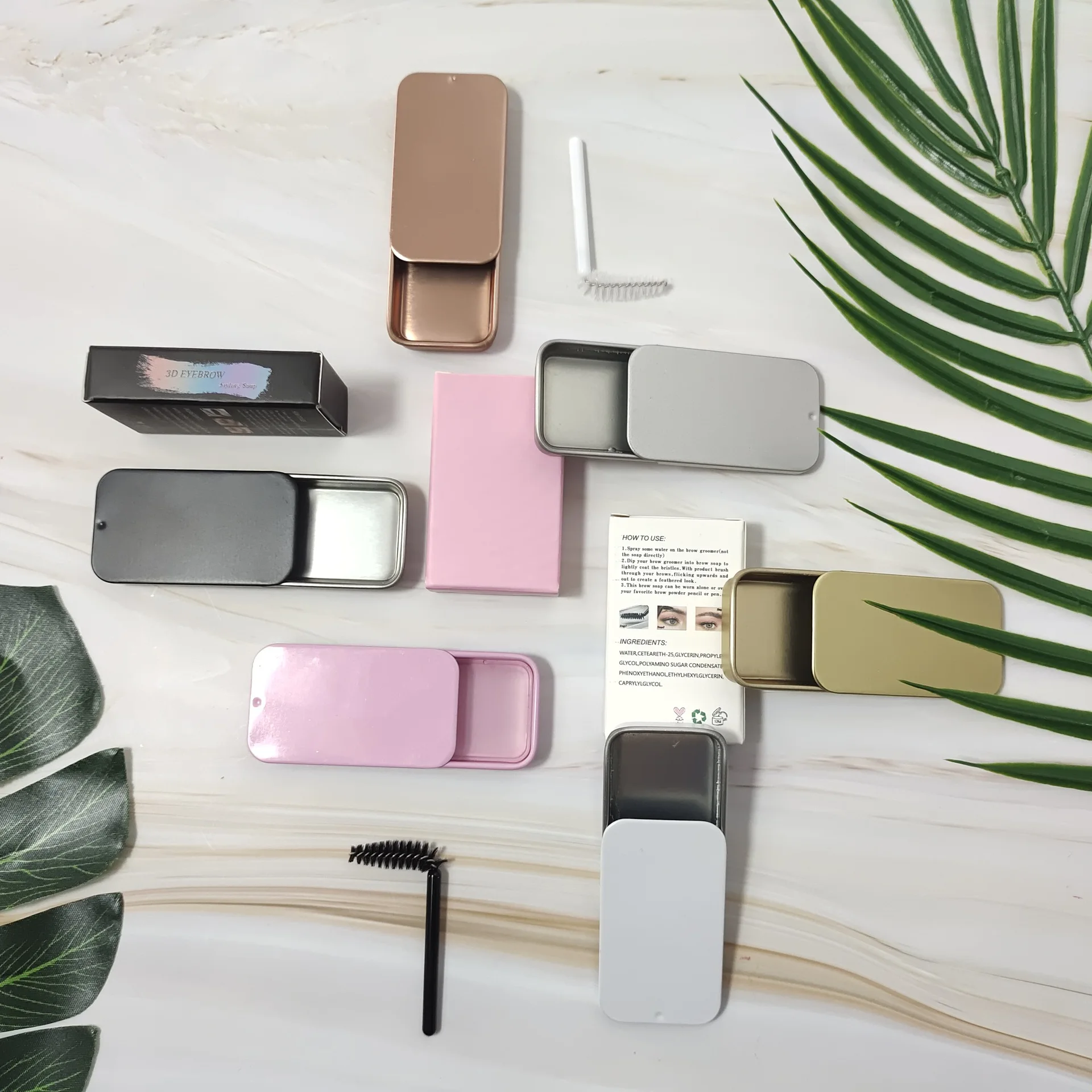 wholesale private label waterproof eyebrow strong hold vegan custom your own logo eyebrow transparent gel