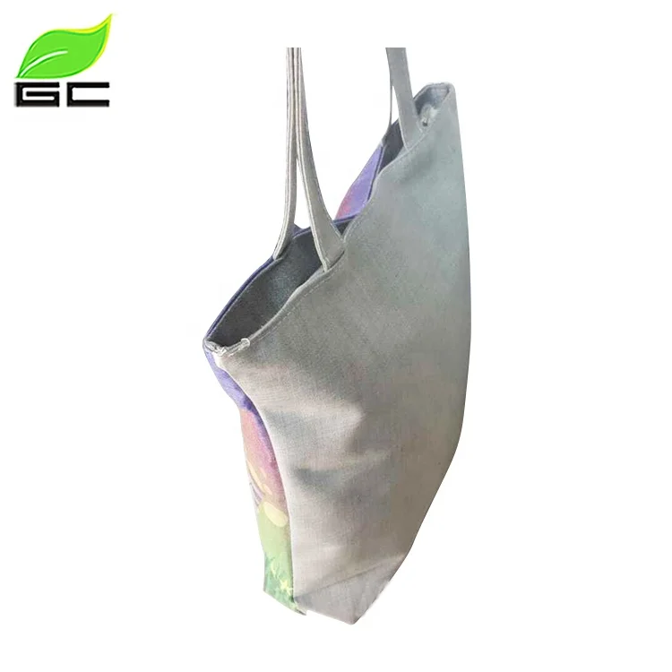 Promotional Customized High Quality Linen Printed Handbag with Own Design