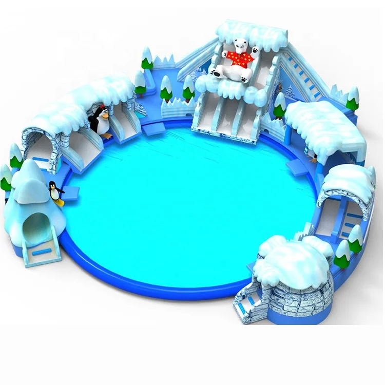 
Customized 2020 new design 0.55mm PVC inflatable land Obstacle for kids and adults 
