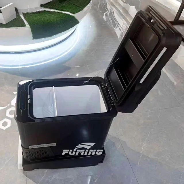 Suitable for Mercedes Benz Sprinter car center console upgrade and modification, armrest refrigerator compressor cooling