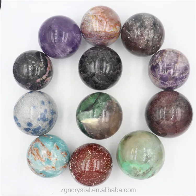 Robin Crystal  rose quartz dream chevron amethyst fluorite quartz crystal sphere balls for sale