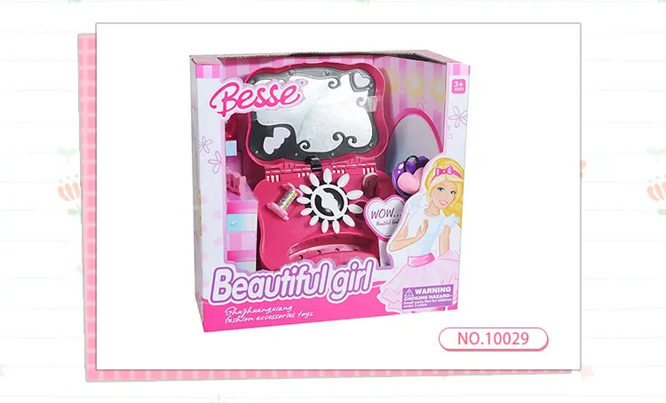 Wholesale girls beauty set toy fancy plastic makeup purse girl makeup set toy for kids toys