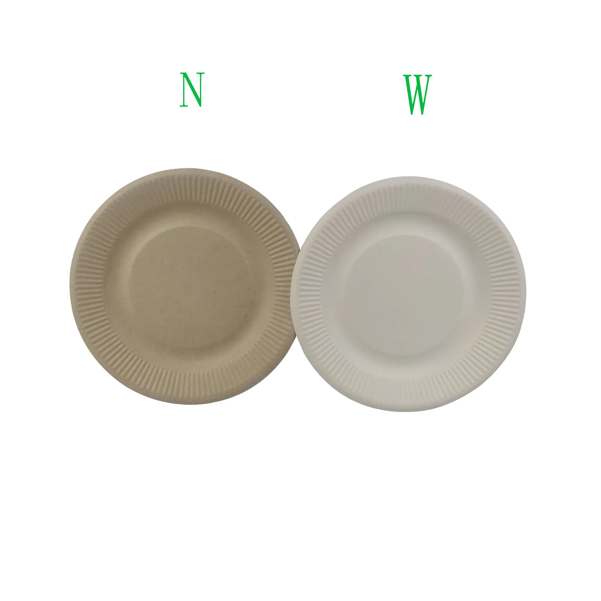 
amazon hot selling Eco Friendly Biodegradable Disposable dinner party picnic embossed Bagasse Sugarcane Round dish Plates 