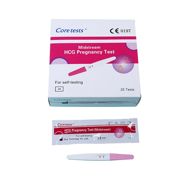 High Precision Urine Cassette Hcg Pregnancy Rapid Test With Ce