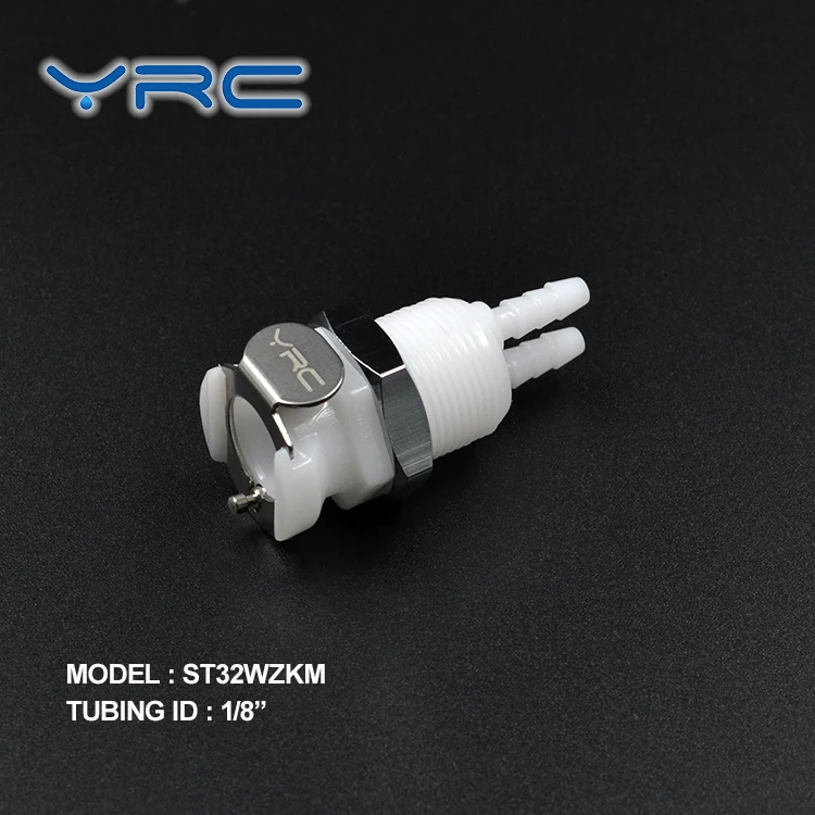 1/8 inch double faucet valveless threaded female micro pipe connector