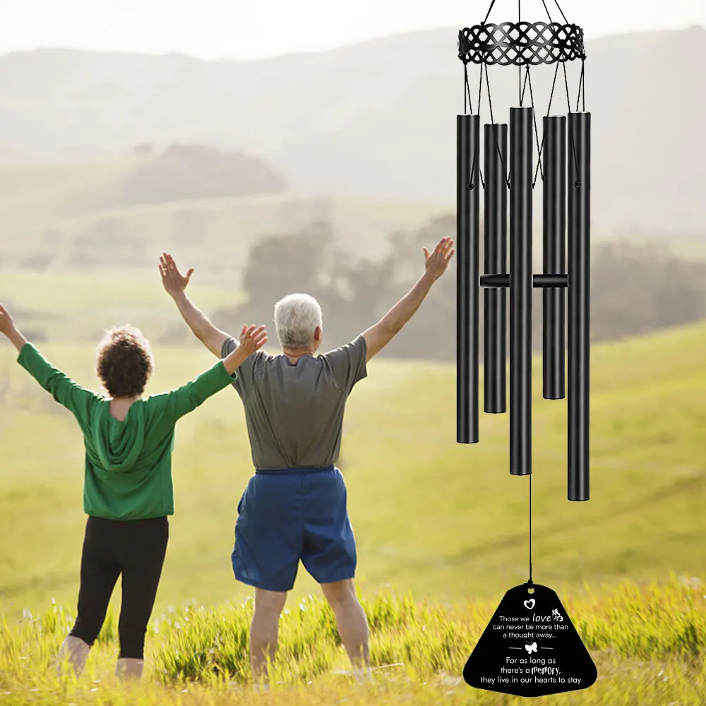 Лидер продаж Amazon садовые украшения металлические ветряные колокольчики памятные уличные