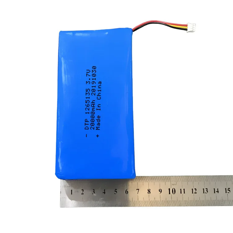 Изготовленный на заказ KC Сертифицированный 3 7 V NMC Pouch cell 1265435 литиевая батарея 20000mAh для электроники
