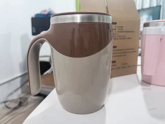 Coffee Cup USB Rechargeable Automatic Magnetic Stirring Cup Stainless Steel Coffee Cup 380ml Self Stirring Mug