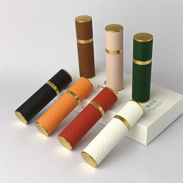 IBELONG New Arrival 10ml Unique Luxury Custom Leather To Cover Refillable Empty Glass Perfume Mist Spray Bottle Supplier