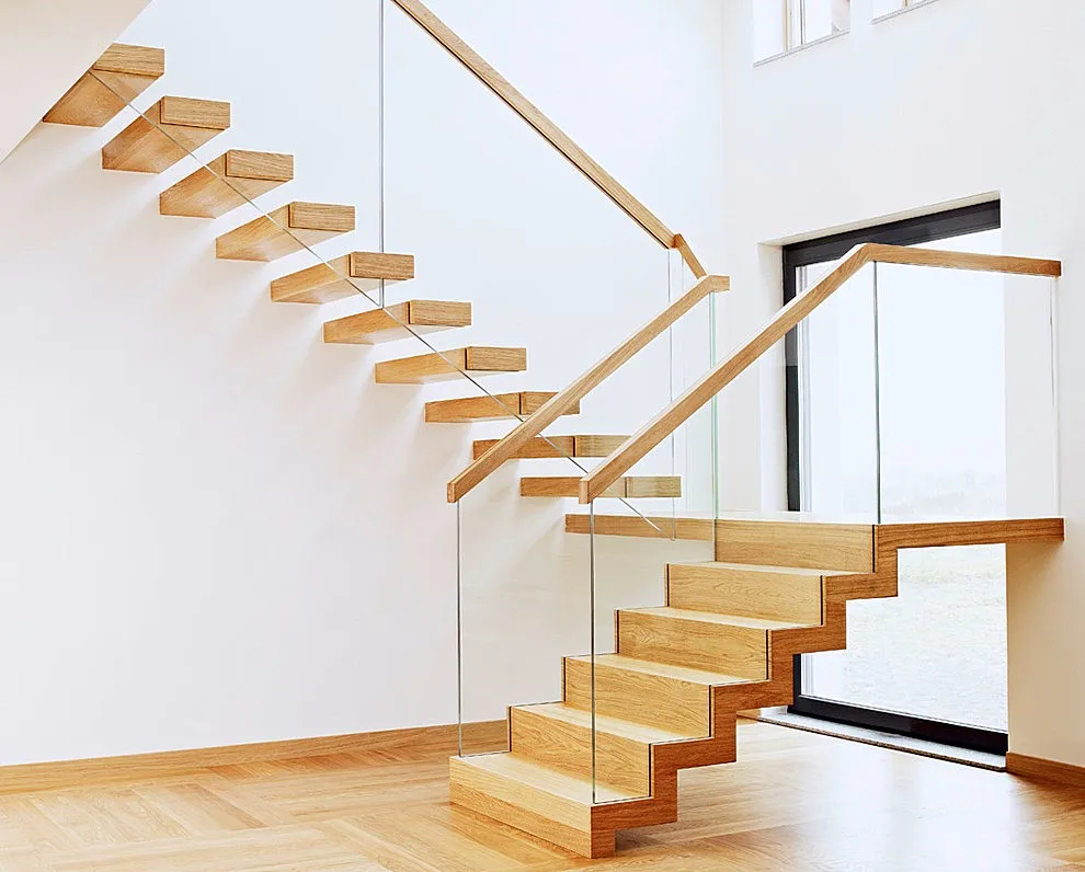 Original Factory One stop Services Glass Step Marble Stone Step External Steel Stair floating Stairs Spiral Curved Staircase